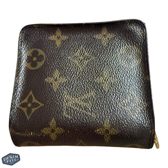 Louis Vuitton Brown/Tan LV Monogram Compact Snap/Zip Around Wallet - Picture 2 of 12